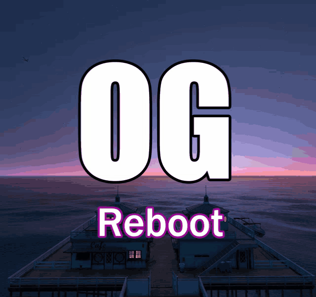 a picture of a pier with the words og reboot on the bottom
