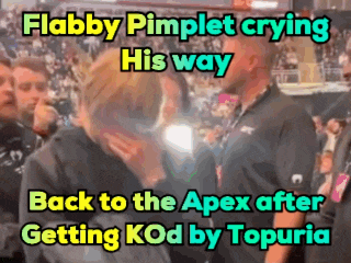 flabby pimples crying his way back to the apex after getting kod by topuria