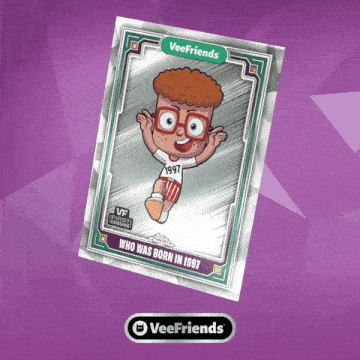 a card that says veefriends on the top