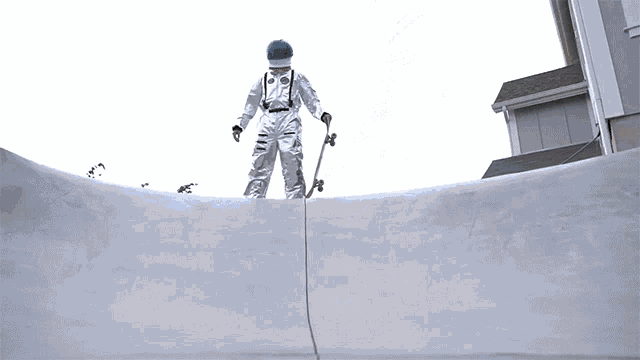 Skateboarding Astronaut Bowl GIF - Skateboarding Astronaut Bowl Astronaut GIFs