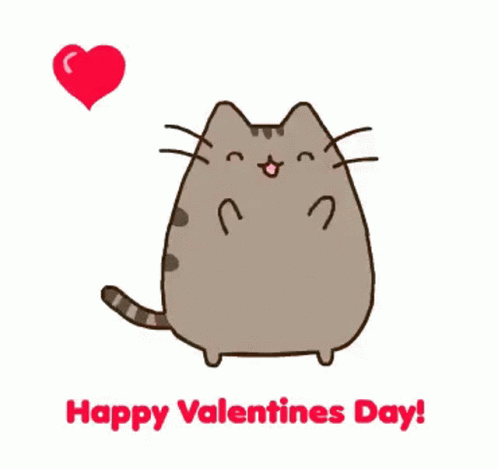 Happy Valentines Day Cat GIF - Happy Valentines Day Cat Cute GIFs