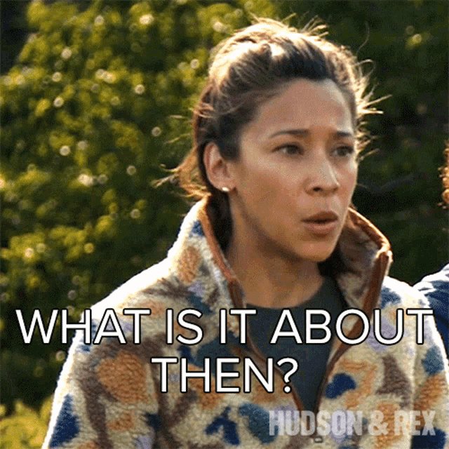 What Is It About Then Sarah Truong GIF - What Is It About Then Sarah Truong Hudson And Rex GIFs