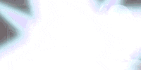 a close up of a person 's face with a light coming out of it in a room .