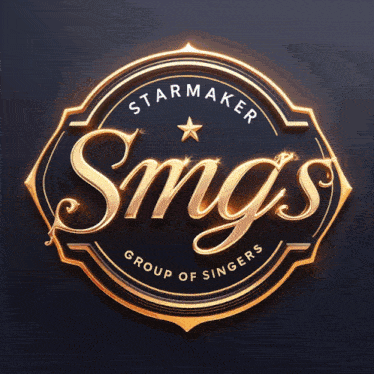 a logo for a group of singers with fireworks behind it