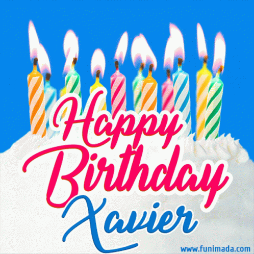 Happy Birthday Xavier GIF - Happy Birthday Xavier Flickering Flame GIFs