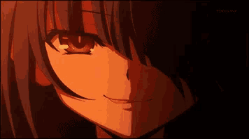 a close up of a person 's face with tokyo mx written on the bottom