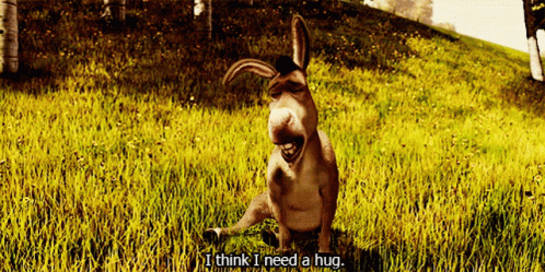 Donkey I Think I Need A Hug GIF - Donkey I Think I Need A Hug Hug GIFs