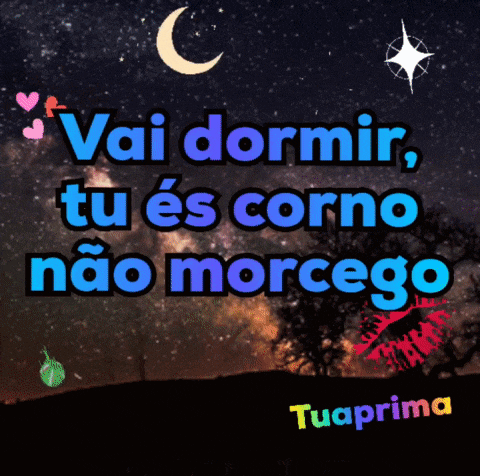 a poster that says vai dormir tu es corno no morcego