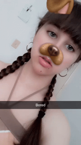 Bored Selfie GIF - Bored Selfie Dog Filter GIFs