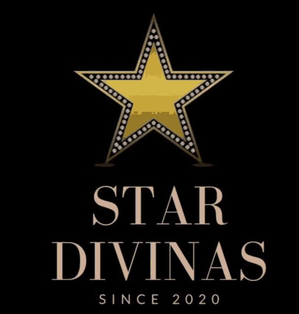 a logo for star divinas since 2020 with a star