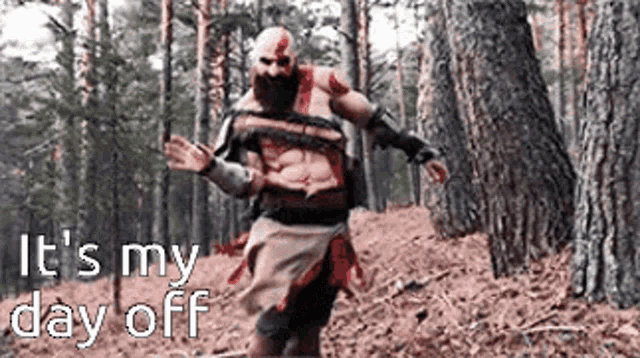 God Of War Kratos GIF - God Of War Kratos Day Off GIFs