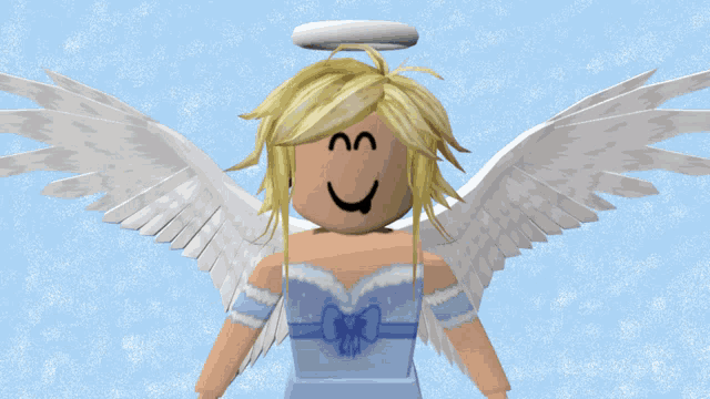 a girl with wings and the word yay in yellow