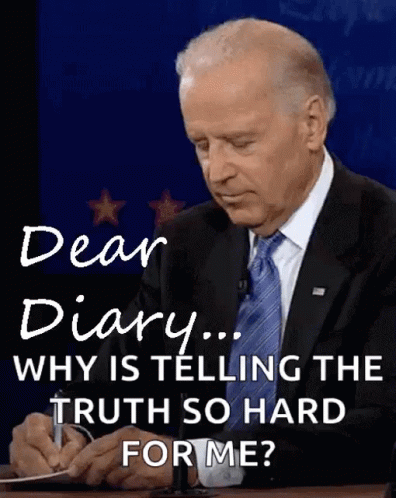 Diary Dear Diary GIF - Diary Dear Diary Joe Biden GIFs
