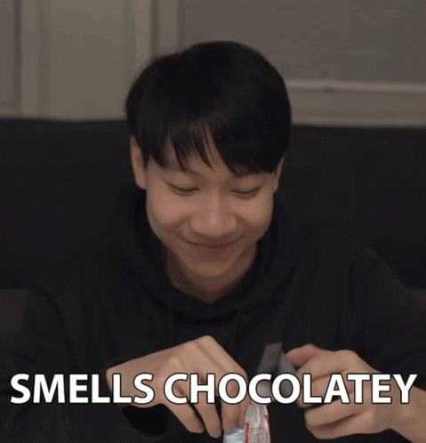 Smells Chocolatey Excited GIF - Smells Chocolatey Excited Sweets GIFs