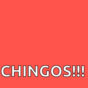 a red letter y with the word chingos written underneath it