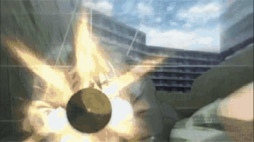a ball is being thrown at a person in a video game