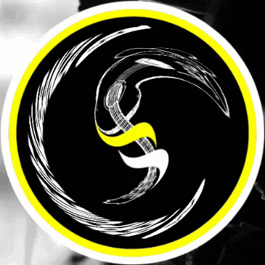 a yellow and black circle that says perfume de alabanza on it