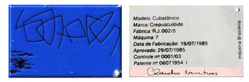 a blue and white sign that says modelo cubatonico