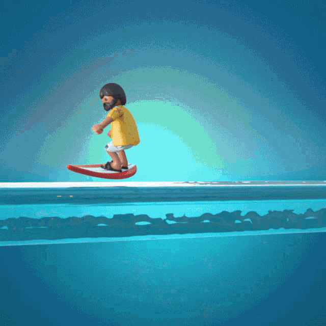 Playmobil Wave GIF - Playmobil Wave Surfer GIFs