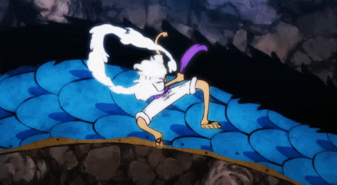 a cartoon of a person standing on a blue carpet