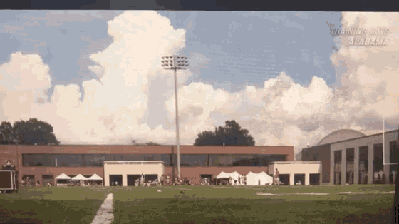 a large building with the word alabama on the top
