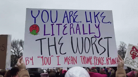Womens Rights GIF - Womens Rights Protest Womens March GIFs