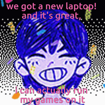 Omori New Laptop GIF - Omori New Laptop I Can Play Games GIFs