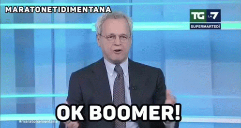 Enrico Mentana Ok Boomer GIF - Enrico Mentana Ok Boomer Boomer GIFs