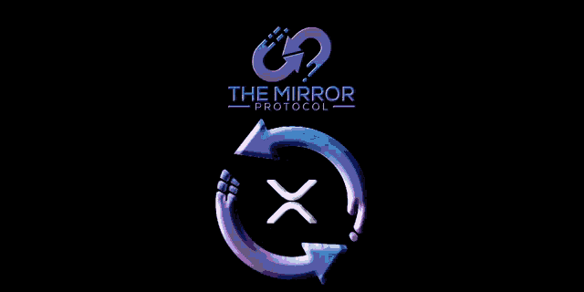 a logo for the mirror protocol is displayed on a dark background