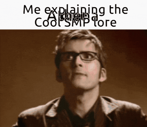 a man wearing glasses and a suit is explaining the cool smp tore