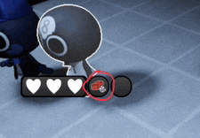 a cartoon character with a number 8 on his head
