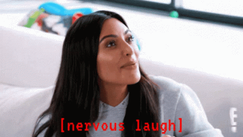 Nervous Laugh GIF - Nervous Laugh Kim Kardashian GIFs