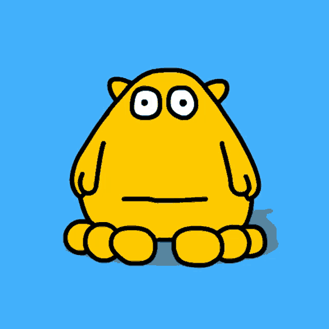 Yellow Monster More GIF - Yellow Monster More Looking Around GIFs