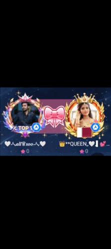 a man and a woman are standing next to each other in a game