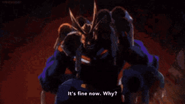 All Might I Am Here GIF - All Might I Am Here Its Fine Now GIFs