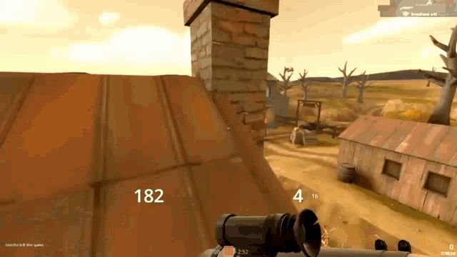 a screenshot of a video game shows the number 182