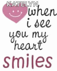 Love When I See You My Heart Smiles GIF - Love When I See You My Heart Smiles In Love GIFs