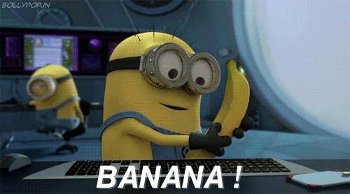 Me Want Banana ! GIF - Minions Banana Cute GIFs