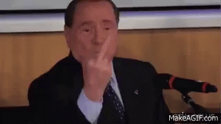 Berlusconi Dito Medio GIF - Silvio Berlusconi Dito Medio Fottiti GIFs