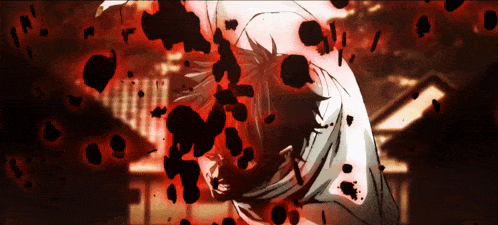 a person with blood coming out of their body