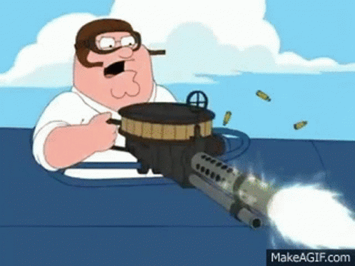 Peter Griffin Family Guy GIF - Peter Griffin Family Guy Shooting GIFs