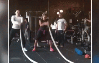 Let'S Rope In Friendship GIF - Gymworkout Rope Challenge GIFs
