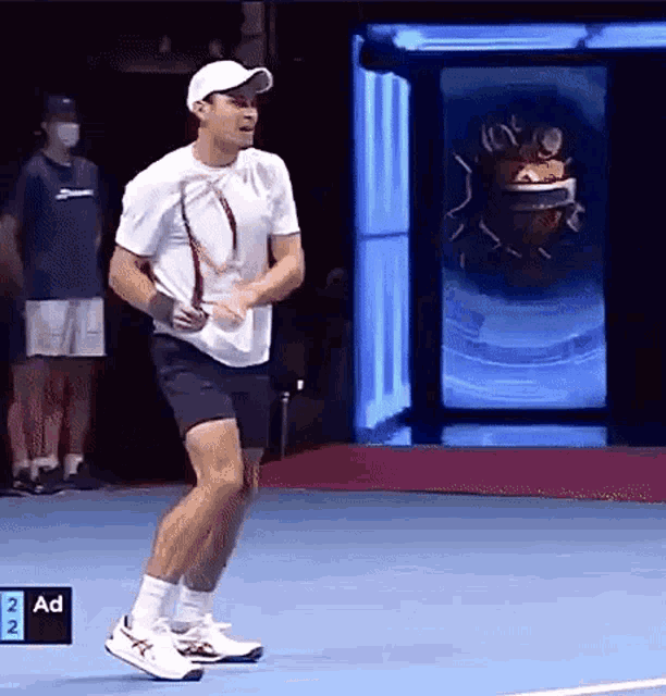 Aslan Karatsev Racquet Smash GIF - Aslan Karatsev Racquet Smash Tennis Racket GIFs