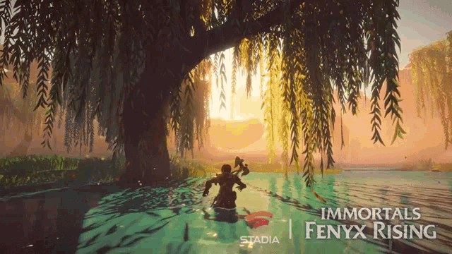 Walking Through Water Fenyx GIF - Walking Through Water Fenyx Immortals Fenyx Rising GIFs