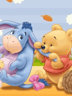 winnie the pooh and eeyore from the winnie the pooh series