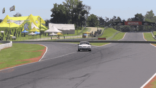 a race track with a sign that says motul