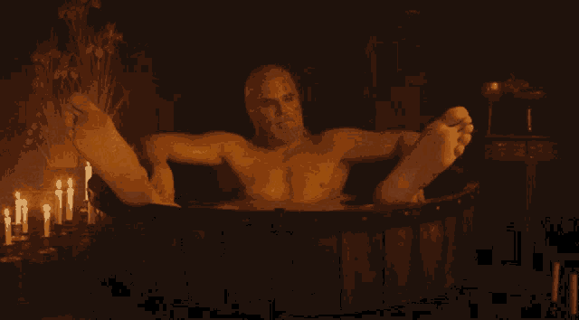 Bath Time Geralt GIF