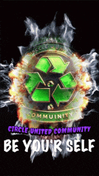 a poster for the circle united community encouraging people to be your self