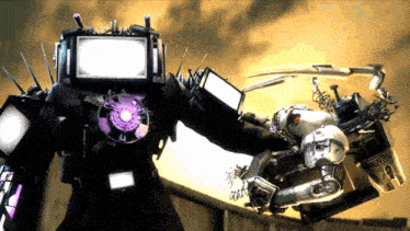 a robot with a bottle of jack daniels on the back of it