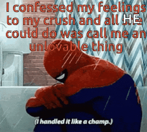 Spider Man Crying GIF